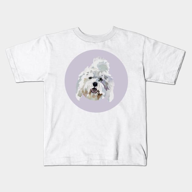 Norman the Coton de Tulear Kids T-Shirt by jeslorgra